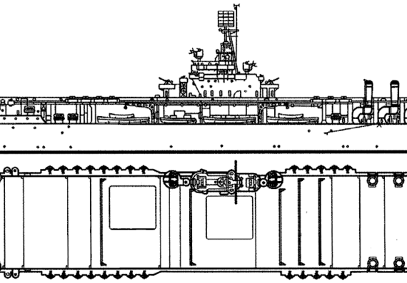 Aircraft carrier USS CV-4 Ranger 1943 [Aircraft Carrier] - drawings, dimensions, pictures